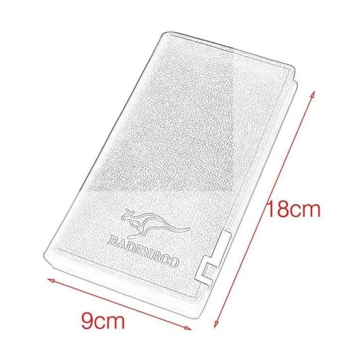 Branded Leather Long Card Wallet for Men - Slim Wallet