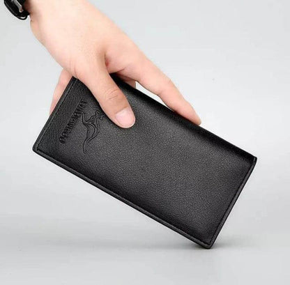 Branded Leather Long Card Wallet for Men - Slim Wallet