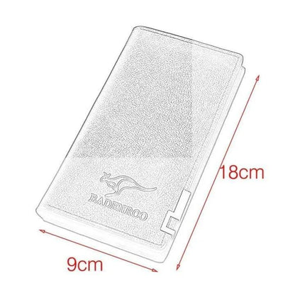 Branded Leather Long Card Wallet for Men - Slim Wallet