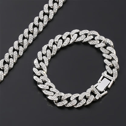 Luxury Silver Bracelet for Men – Stylish Boys Bracelet | Iced Out Cuban Link Chain